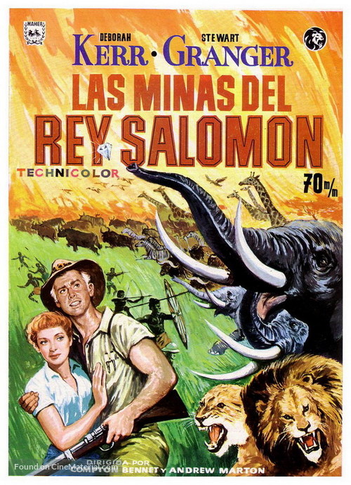 King Solomon&#039;s Mines - Spanish Movie Poster