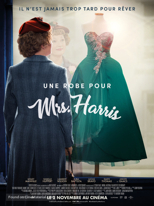 Mrs. Harris Goes to Paris - French Movie Poster