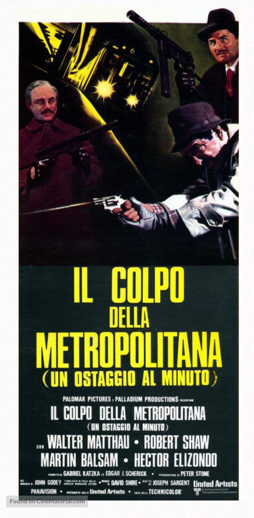 The Taking of Pelham One Two Three - Italian Theatrical movie poster