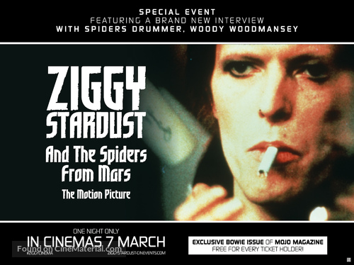 Ziggy Stardust and the Spiders from Mars - British Re-release movie poster