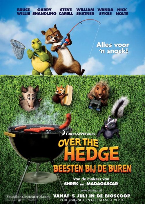 Over the Hedge - Dutch Movie Poster