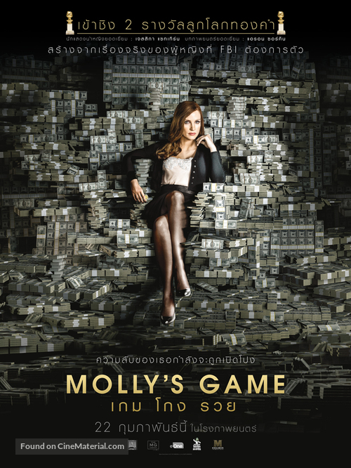 Molly&#039;s Game - Thai Movie Poster