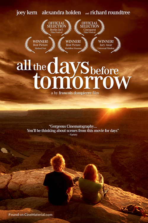 All the Days Before Tomorrow - DVD movie cover
