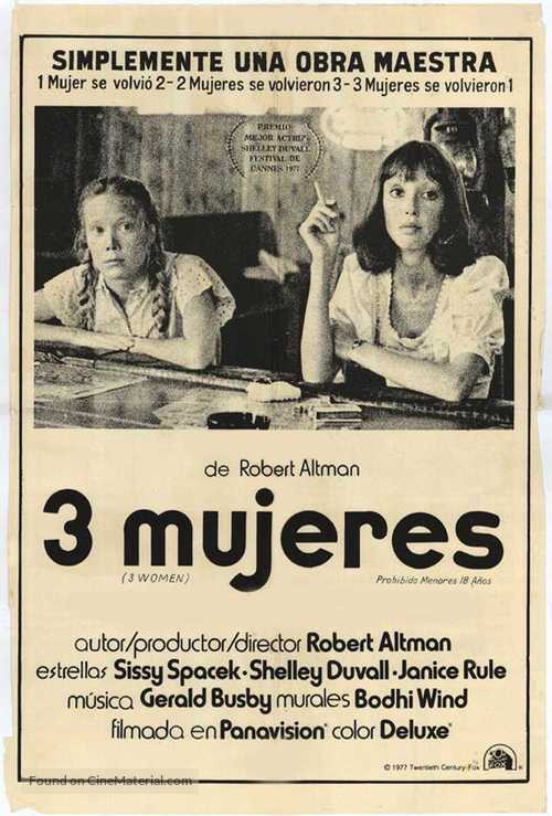 3 Women - Spanish Movie Poster