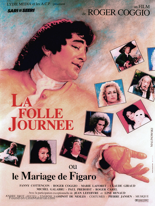 La folle journ&eacute;e ou Le mariage de Figaro - French Movie Poster