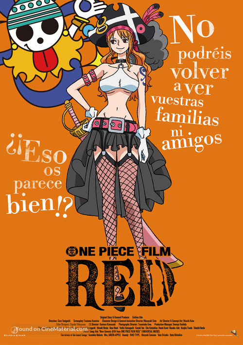 One Piece Film: Red - Spanish Movie Poster