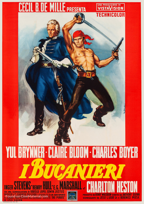 The Buccaneer - Italian Movie Poster