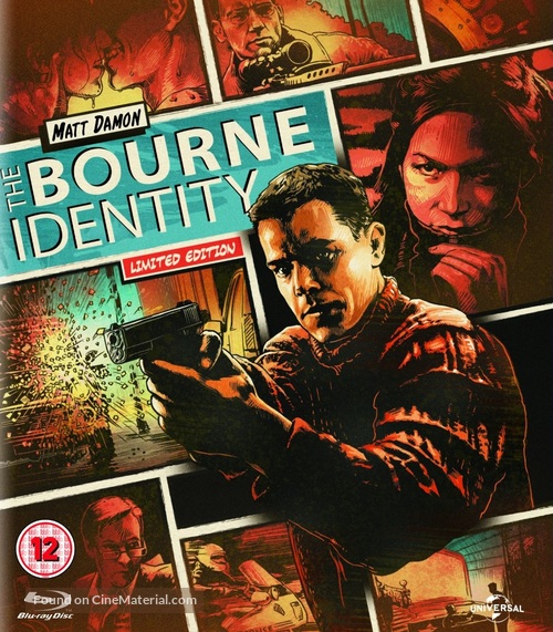 The Bourne Identity - British Blu-Ray movie cover