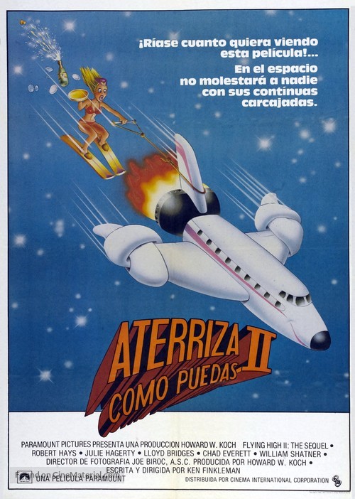 Airplane II: The Sequel - Spanish Movie Poster