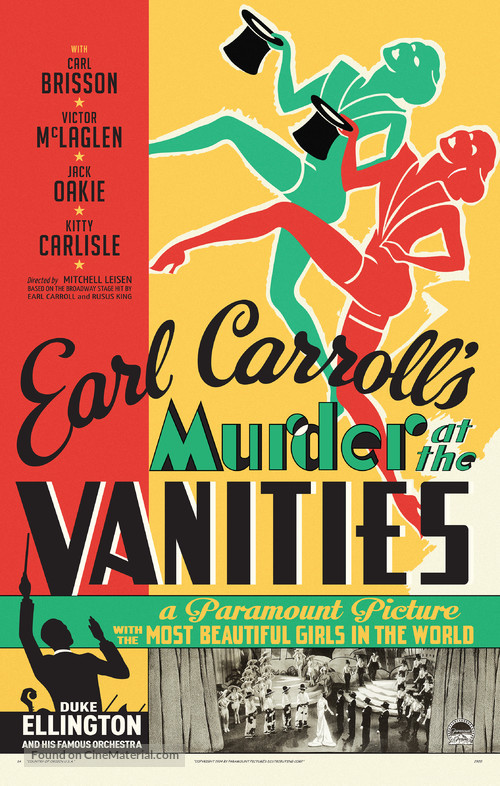 Murder at the Vanities - Movie Poster