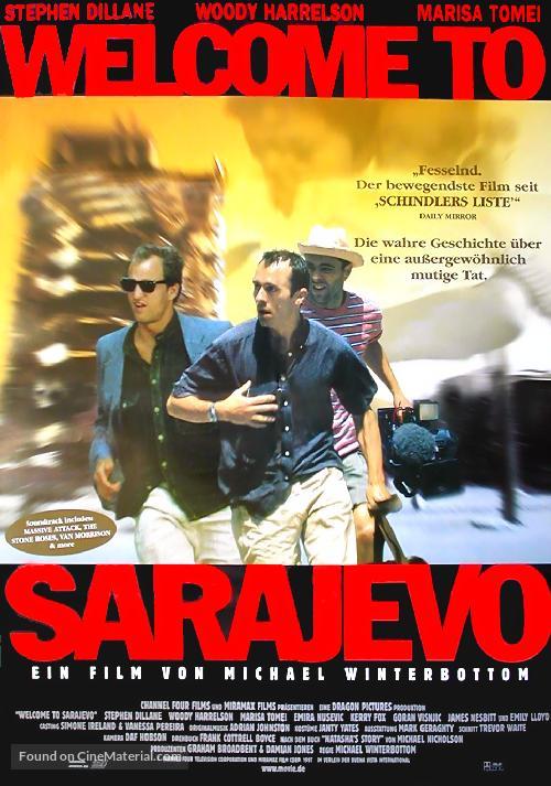 Welcome To Sarajevo - German Movie Poster