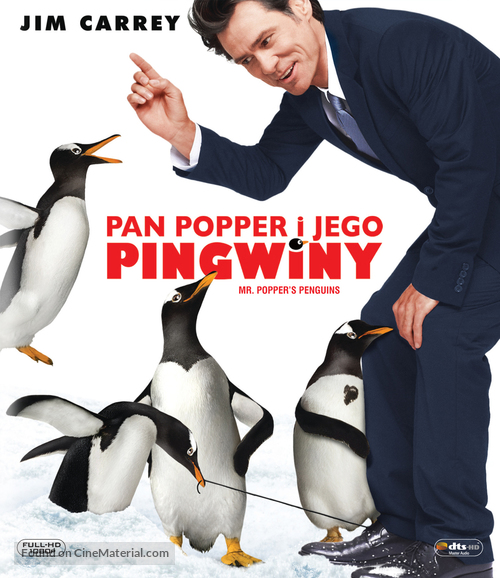 Mr. Popper&#039;s Penguins - Polish Blu-Ray movie cover