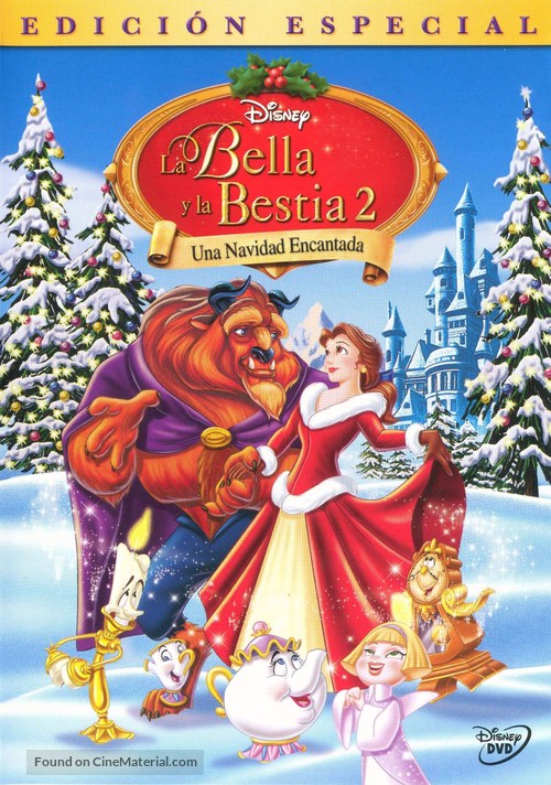 Beauty and the Beast: The Enchanted Christmas - Spanish DVD movie cover