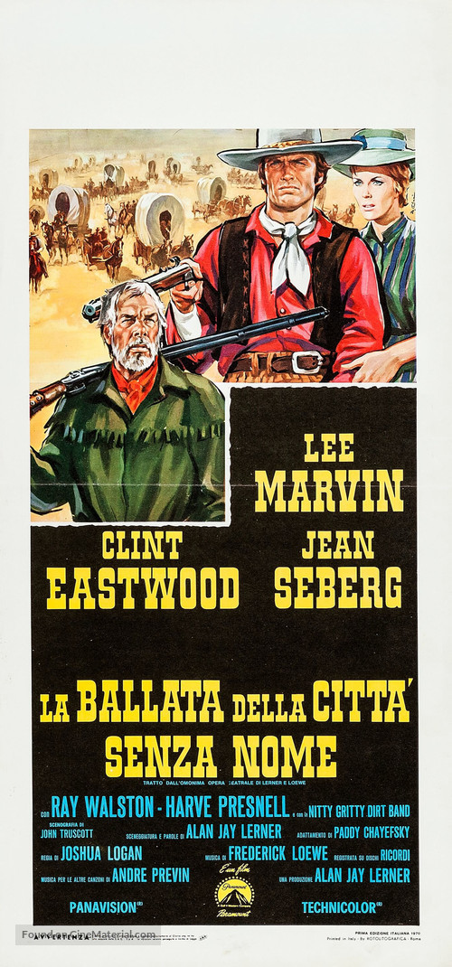 Paint Your Wagon - Italian Movie Poster