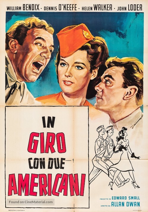 Abroad with Two Yanks - Italian Movie Poster