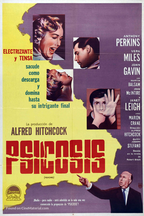 Psycho - Argentinian Movie Poster