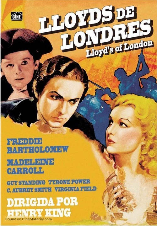 Lloyd&#039;s of London - Spanish DVD movie cover