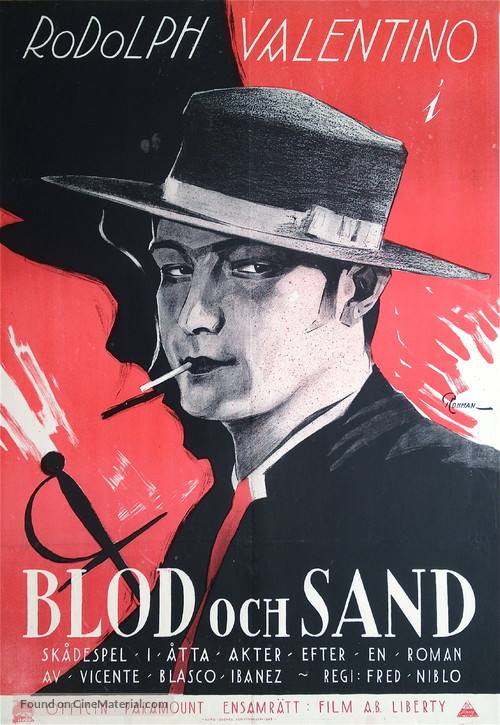 Blood and Sand - Swedish Movie Poster