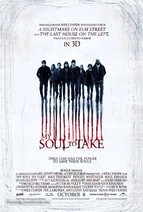 My Soul to Take - Canadian Movie Poster