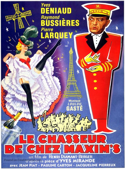 Le chasseur de chez Maxim&#039;s - French Movie Poster