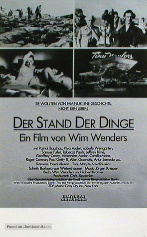 Stand der Dinge, Der - German Movie Poster