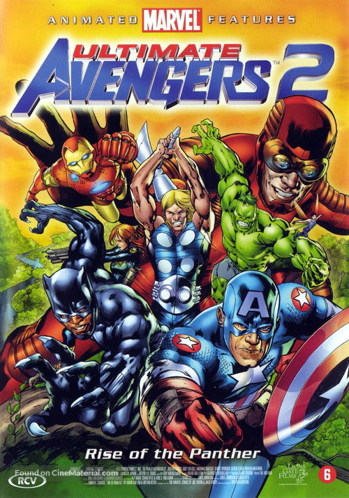 Ultimate Avengers 2: Rise of the Panther - Dutch DVD movie cover