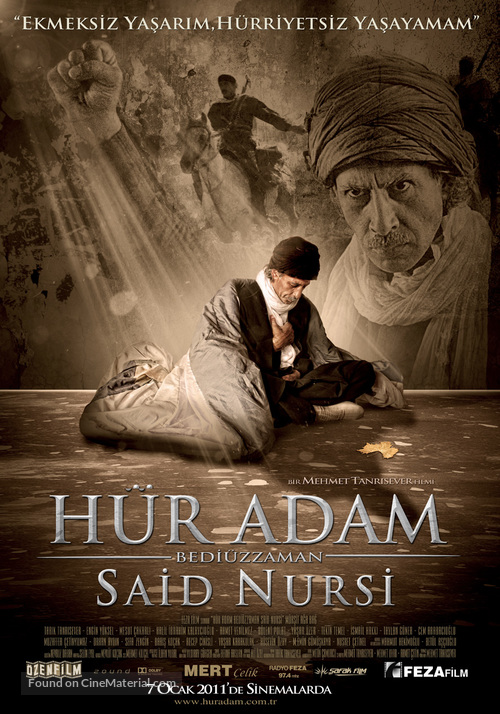 H&uuml;r Adam: Bedi&uuml;zzaman Said Nursi - Turkish Movie Poster