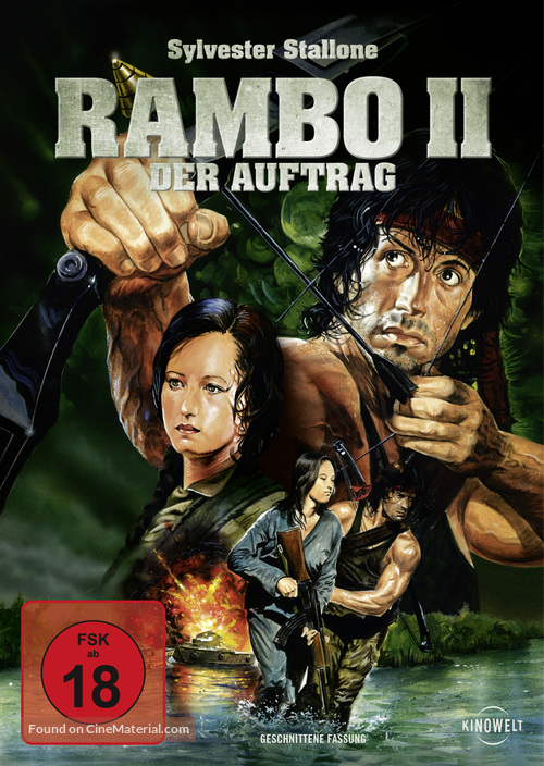 Rambo: First Blood Part II - German DVD movie cover