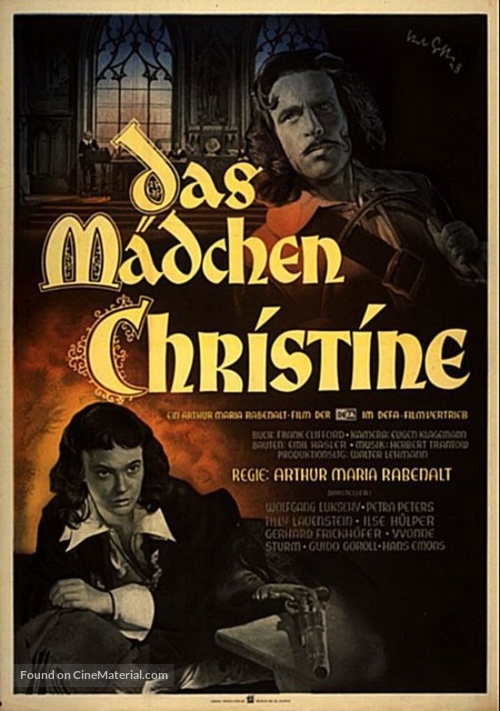 Das M&auml;dchen Christine - German Movie Poster