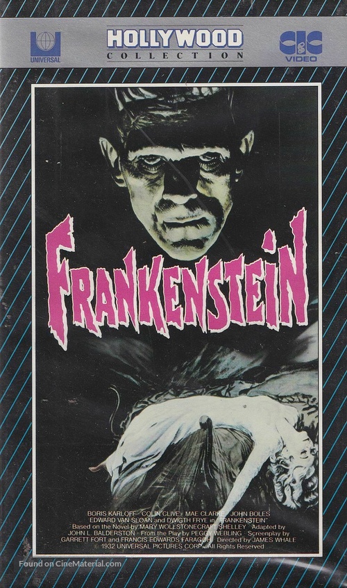 Frankenstein - German VHS movie cover