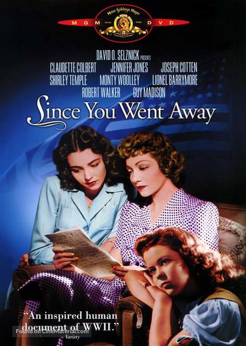 Since You Went Away - DVD movie cover