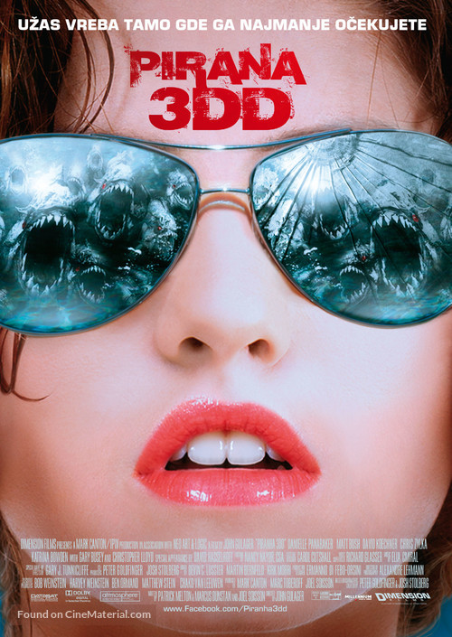 Piranha 3DD - Serbian Movie Poster