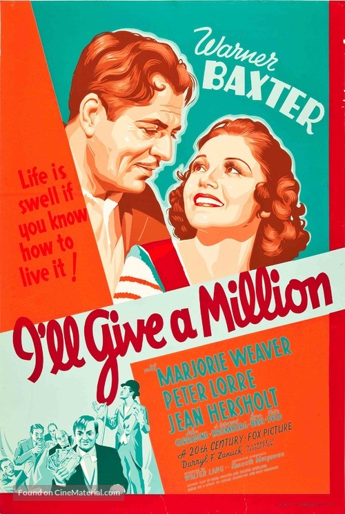 I&#039;ll Give a Million - Movie Poster