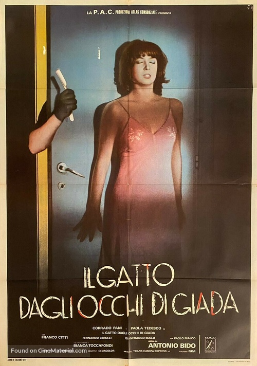 Il gatto dagli occhi di giada - Italian Movie Poster