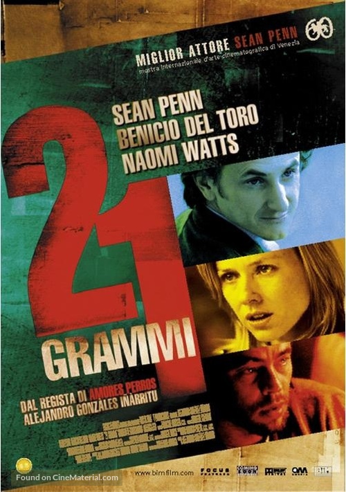 21 Grams - Italian Movie Poster