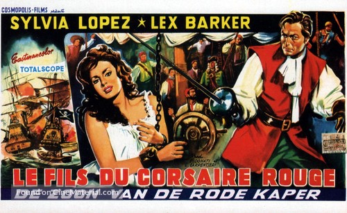 Il figlio del corsaro rosso - Belgian Movie Poster