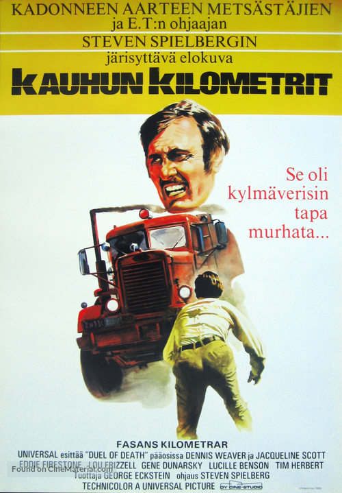 Duel - Finnish Movie Poster