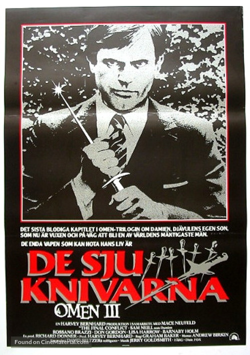 The Final Conflict - Swedish Movie Poster
