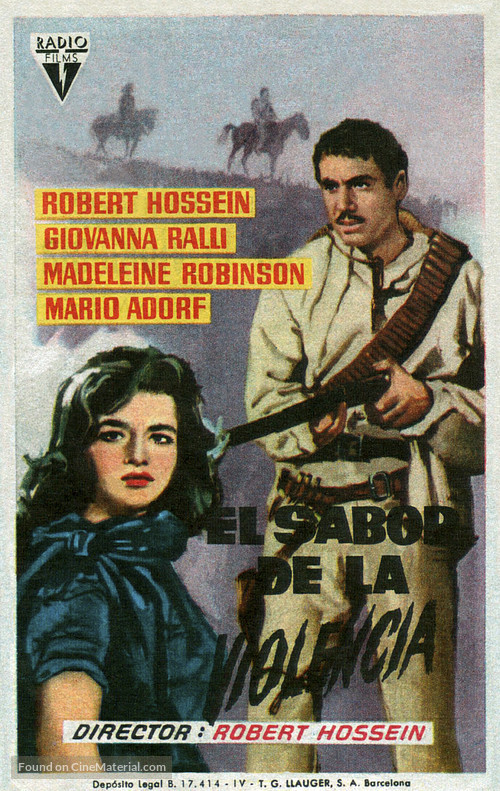 Le go&ucirc;t de la violence - Spanish Movie Poster