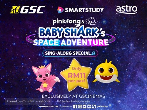 Pinkfong and Baby Shark&#039;s Space Adventure - Malaysian Movie Poster