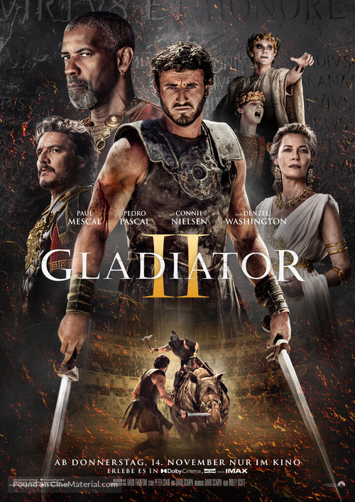 Gladiator II - German Movie Poster