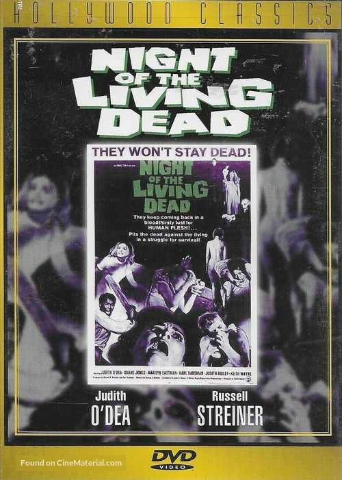 Night of the Living Dead - Canadian DVD movie cover