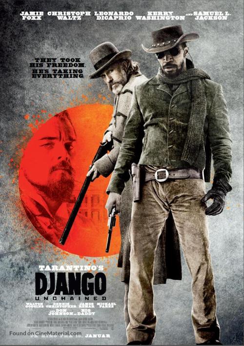 Django Unchained - Norwegian Movie Poster