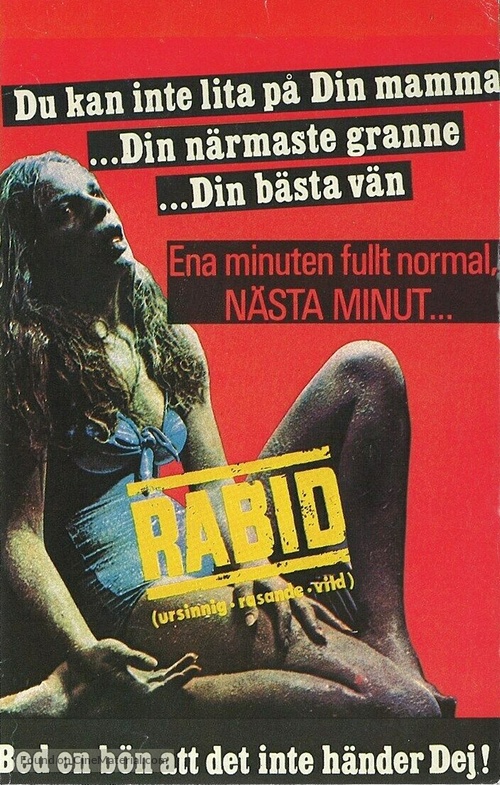 Rabid - Swedish VHS movie cover