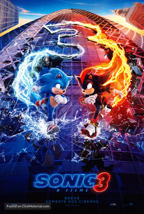 Sonic the Hedgehog 3 - Brazilian Movie Poster