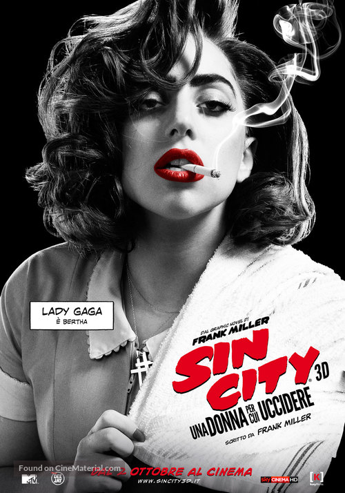 Sin City: A Dame to Kill For - Italian Movie Poster