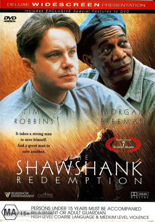 The Shawshank Redemption - Australian DVD movie cover