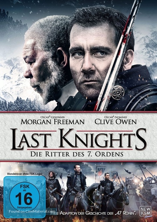 The Last Knights - German DVD movie cover