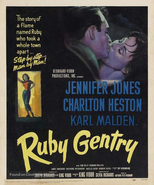 Ruby Gentry - Theatrical movie poster