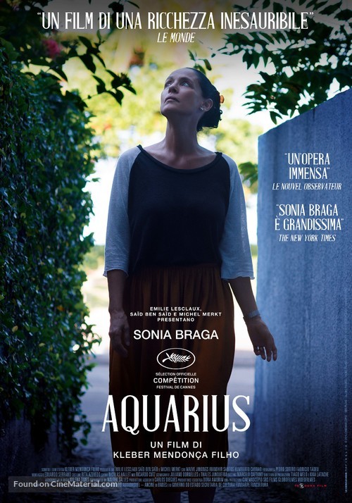 Aquarius - Italian Movie Poster